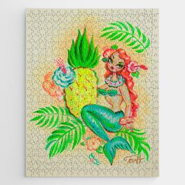 Tropical Pineapple Mermaid Jigsaw Puzzle