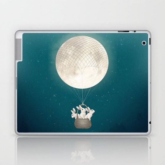 moon bunnies Laptop & iPad Skin