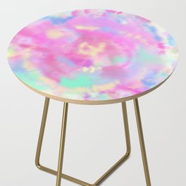 Abstract Pink Bohemian Watercolor Art Side Table