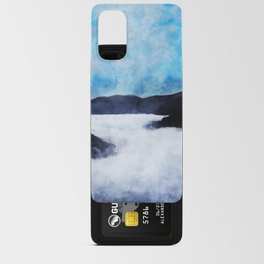 Photo of clouds and montain painting imitation Android Card Case