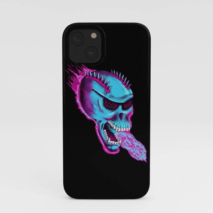 Sonic Skull - Blue Mayhem iPhone Case