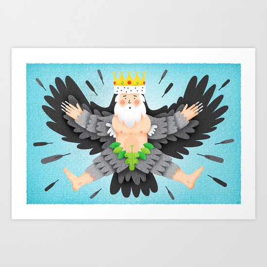 The Beast King (by Mikey Burton) Art Print