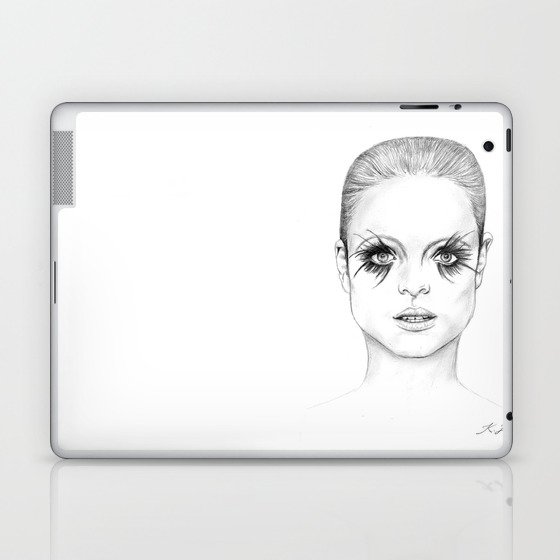 Bright Eyed Girl Laptop & iPad Skin