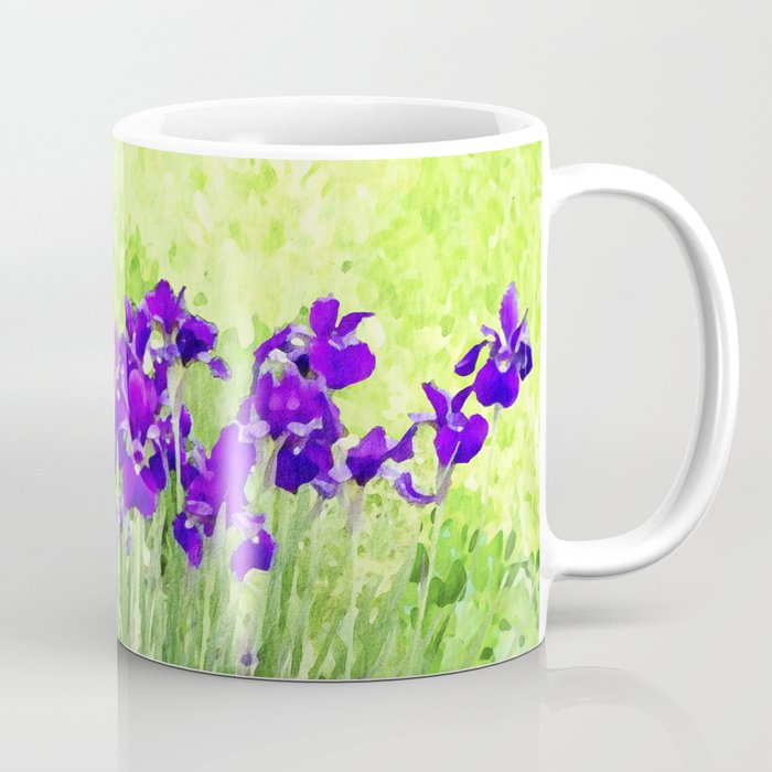 Field of Irises Coffee Mug