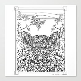 Garden Series 2 Adult Coloring  Canvas Print
