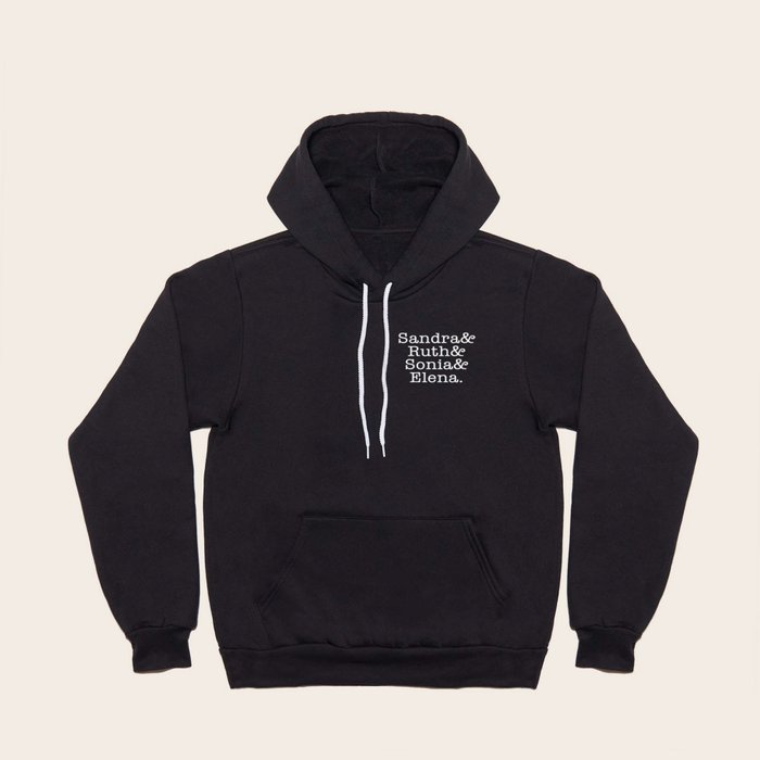 Supreme Court Women Sandra Ruth Sonia Elena Hoody by socoart