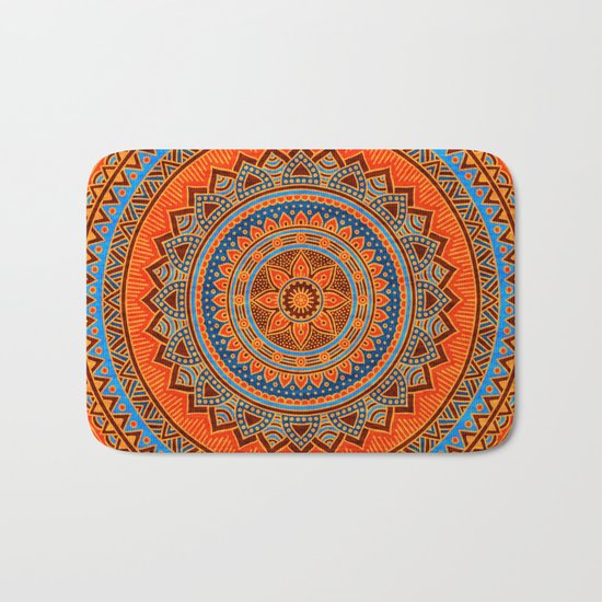 Hippie mandala 77 Bath Mat