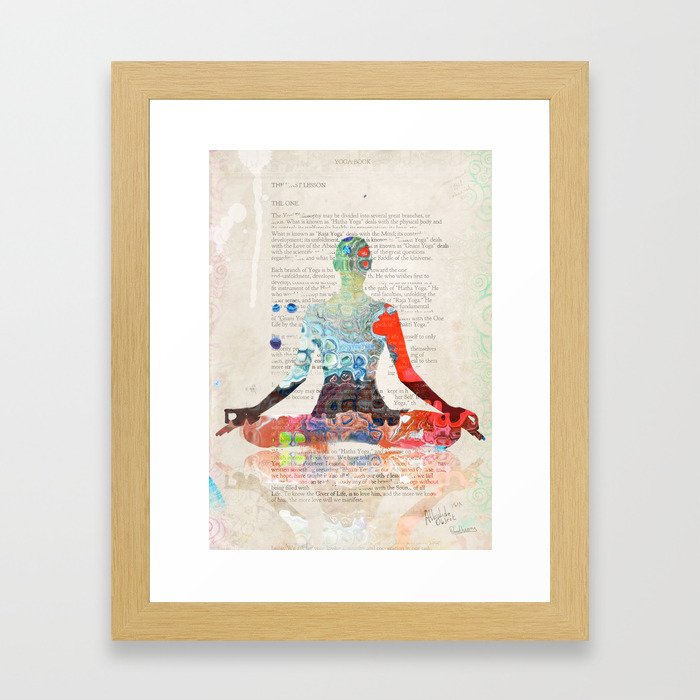 Atlantida Yoga Book Framed Art Print