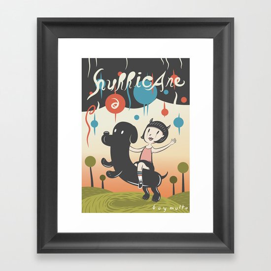 Hurricane! Framed Art Print