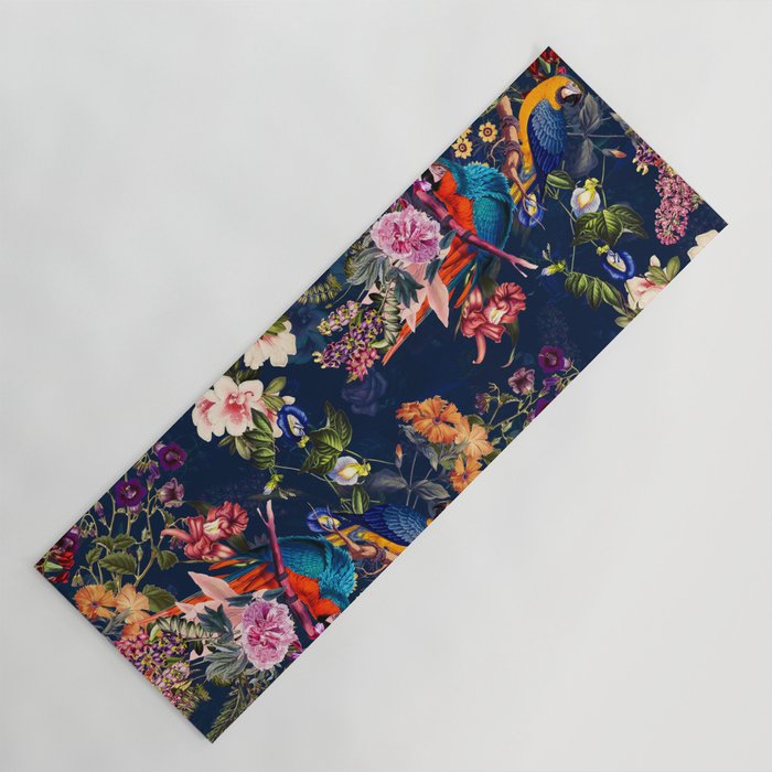 FLORAL AND BIRDS XII Yoga Mat