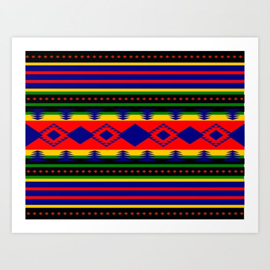 Aztec Summer Art Print