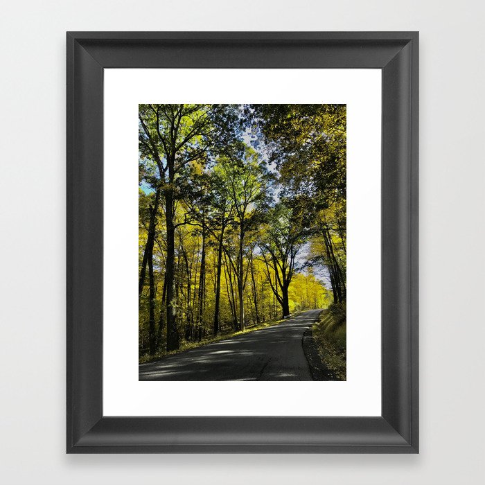 fall drive pawling, new york Framed Art Print