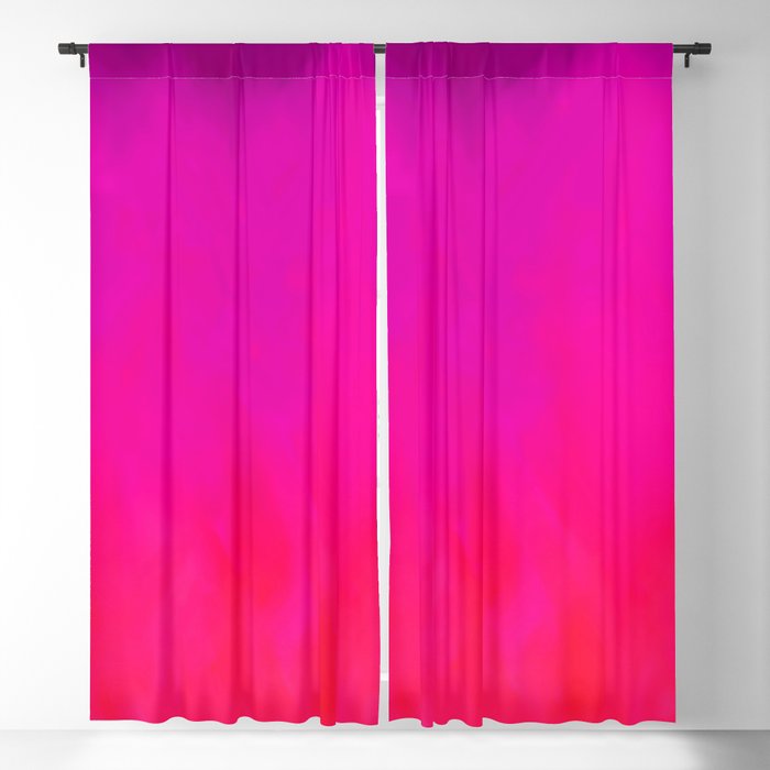 Fuchsia Fire Magenta Violet Ombre Blackout Curtain