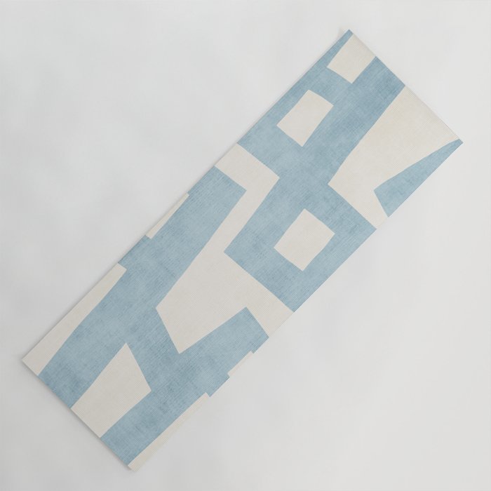 Light Blue Modern Abstract Nordic Simple Yoga Mat
