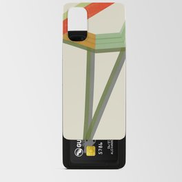 Flow No.1 (Citrus  Twist) Mid century modern, minimal, collage art, yellow, orange, green Android Card Case