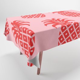 Pineapple Twist 344 Pink and Red Tablecloth