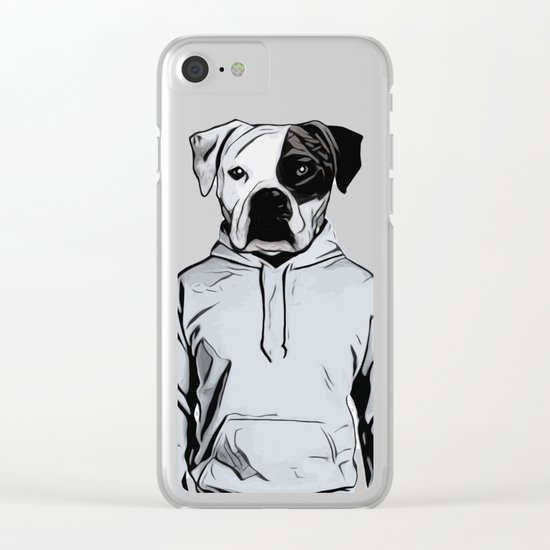Cool Dog Clear iPhone Case