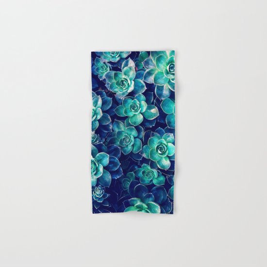 Plants of Blue And Green Hand & Bath Towel
