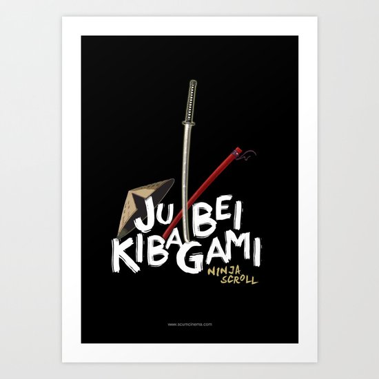 Ninja Scroll – Jubei Kibagami Art Print