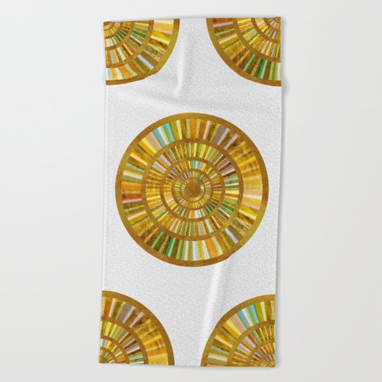 Sun Mandala 6 Beach Towel