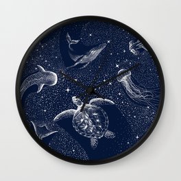 Cosmic Ocean Wall Clock