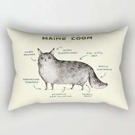 Anatomy of a Maine Coon Rectangular Pillow
