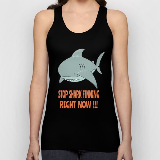 Stop shark finning Unisex Tank Top