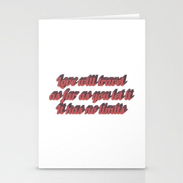 Long distance relationship I love you quotes sayings Stationery Cards