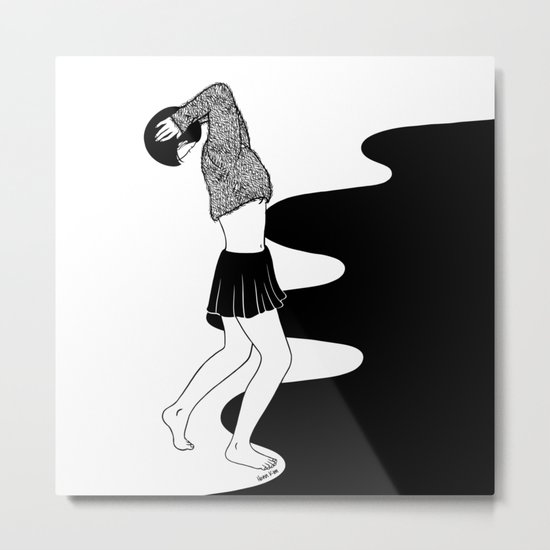Don't think too much Metal Print