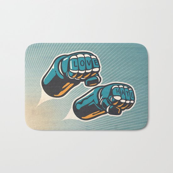 Love/Hate Bath Mat