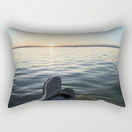 Sunset view of Lake Zugersee Rectangular Pillow
