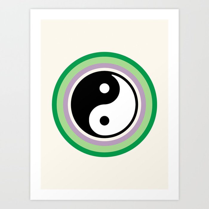 Simple Yin Yang  Art Print