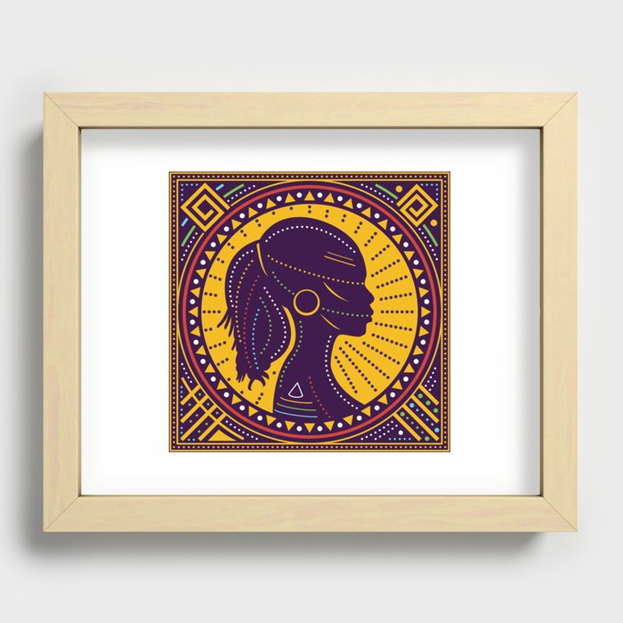 Beauty and pattern Recessed Framed Print