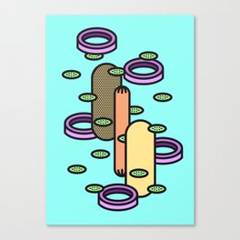 Hot dog Plain Canvas Print