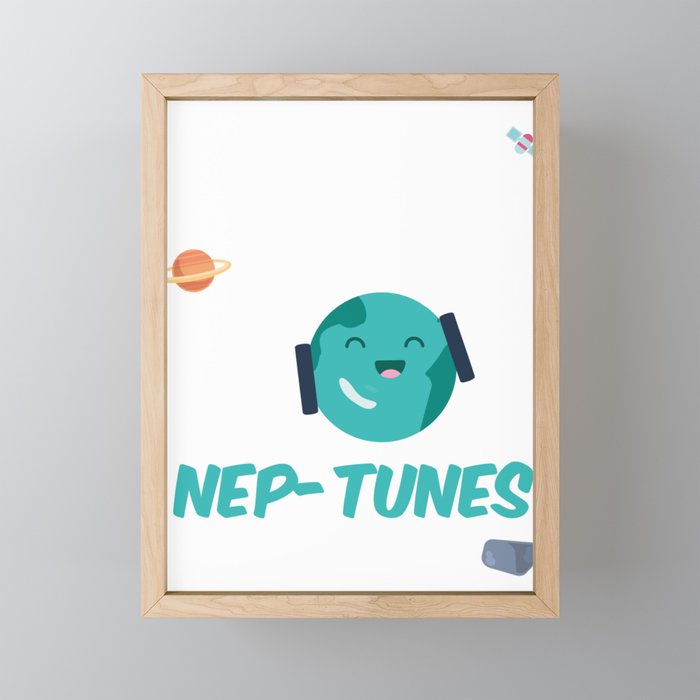 Neptune Astronomy Space Hobbie Shirt Framed Mini Art Print