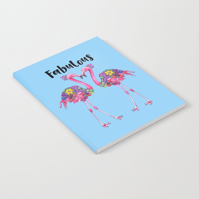 Fancy Felicity Flamingo (Blue) Notebook