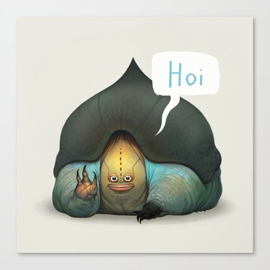 Seymour the Ankle Smoocher Canvas Print
