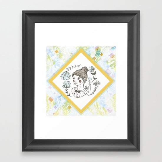 Portrait of a Girl Framed Art Print