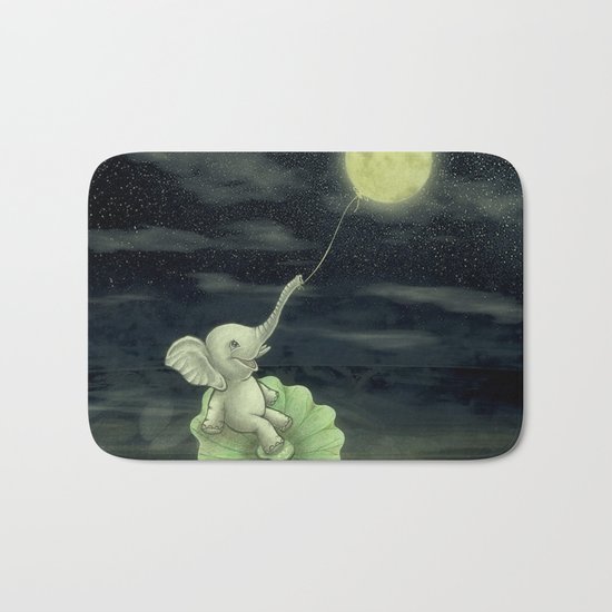 Give me a string, I will fly to the Moon! Bath Mat