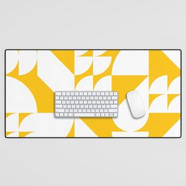 Geometrical modern classic shapes composition 12 Desk Mat