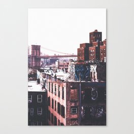 Brooklyn Bridge New York City | Film Style Photography in NYC Canvas Print