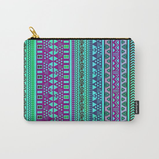Inspired Aztec Pattern 4 Carry-All Pouch