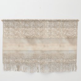 Glam Soft Gold Glitter Pattern Wall Hanging