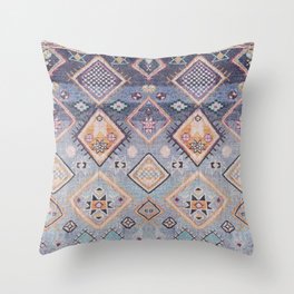 Traditional Vintage Moroccan Berber Rug A Throw Pillow
