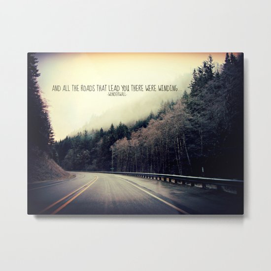 WINDING ROADS ON HWY 101 Metal Print