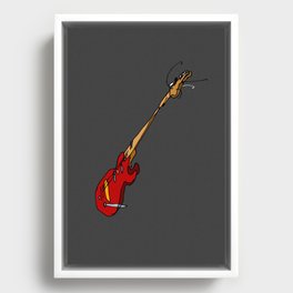 Abstract Guitar Framed Canvas