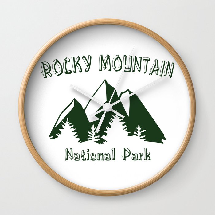 Rocky Mountain National Park Colorado Wall Clock