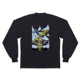 Tower Crane In The SKY Long Sleeve T-shirt