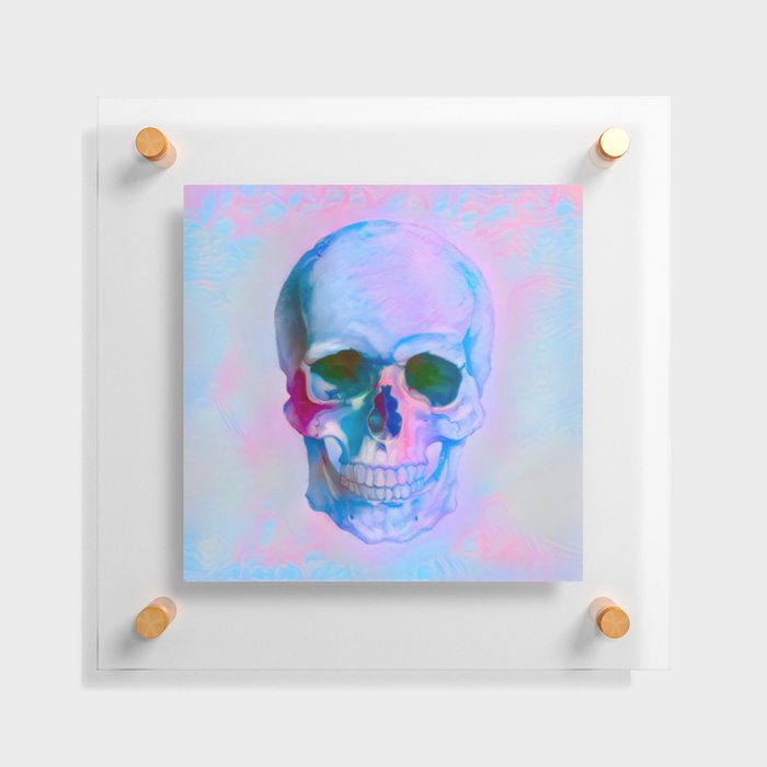 Pastel Skull Floating Acrylic Print