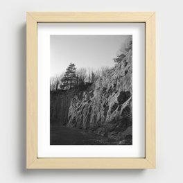 Sunset Quarry Black & White Recessed Framed Print